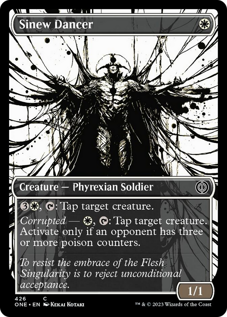 Sinew Dancer (Showcase Ichor Step-and-Compleat Foil) [Phyrexia: All Will Be One] | GrognardGamesBatavia