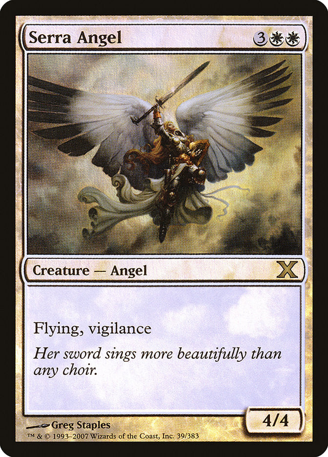 Serra Angel (Premium Foil) [Tenth Edition] | GrognardGamesBatavia