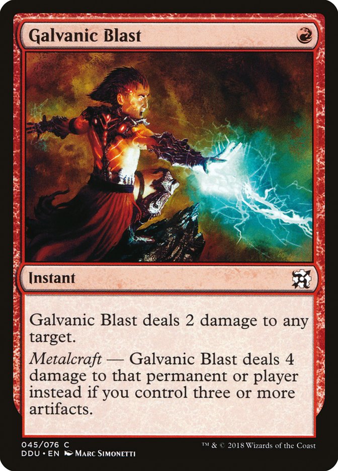 Galvanic Blast [Duel Decks: Elves vs. Inventors] | GrognardGamesBatavia