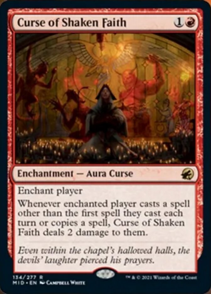 Curse of Shaken Faith [Innistrad: Midnight Hunt] | GrognardGamesBatavia