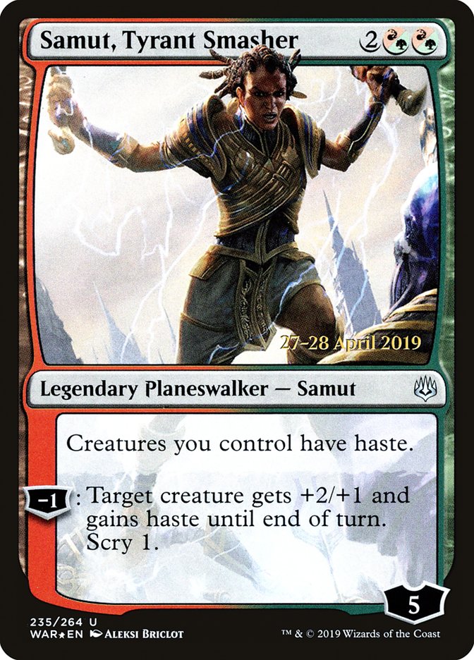 Samut, Tyrant Smasher [War of the Spark Prerelease Promos] | GrognardGamesBatavia