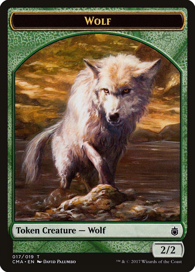 Wolf Token (017/019) [Commander Anthology Tokens] | GrognardGamesBatavia