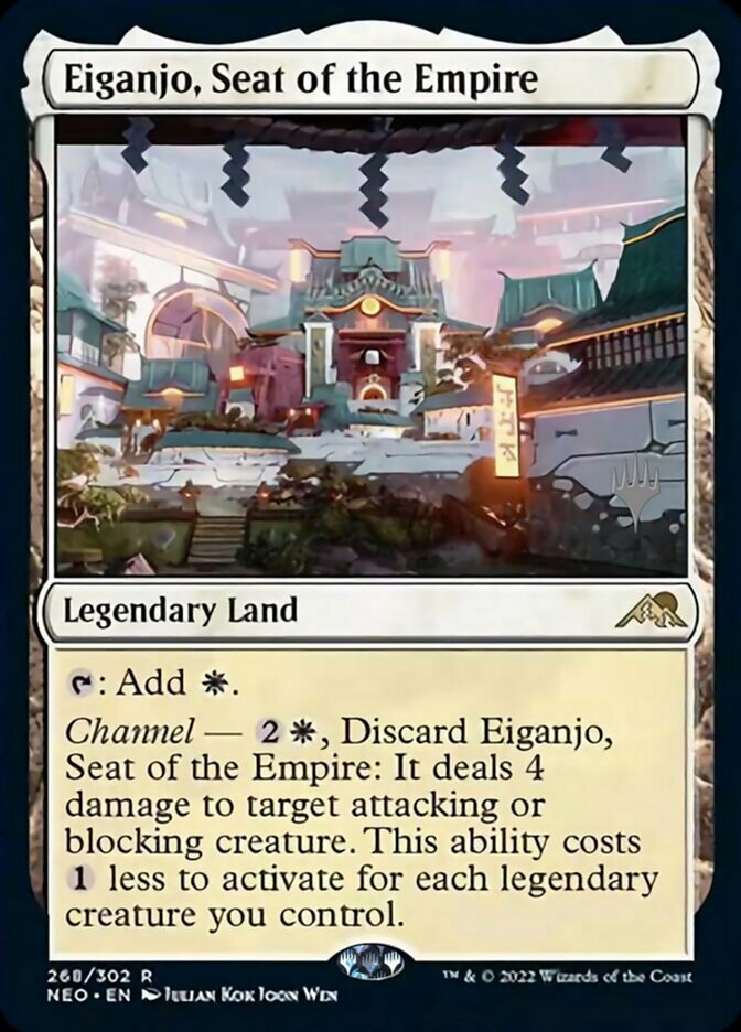 Eiganjo, Seat of the Empire (Promo Pack) [Kamigawa: Neon Dynasty Promos] | GrognardGamesBatavia