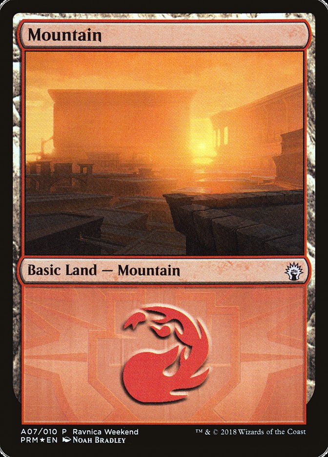 Mountain (A07) [Ravnica Allegiance Ravnica Weekend] | GrognardGamesBatavia