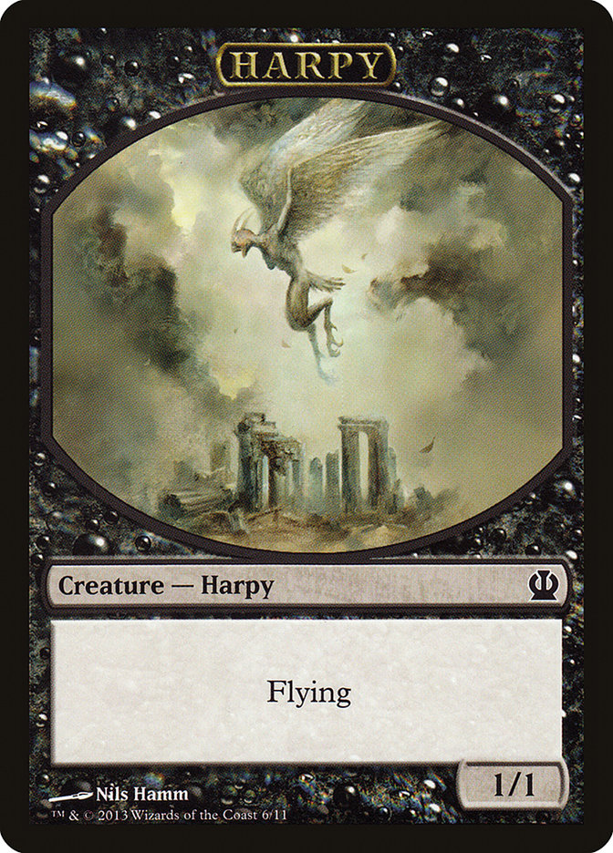 Harpy Token [Theros Tokens] | GrognardGamesBatavia