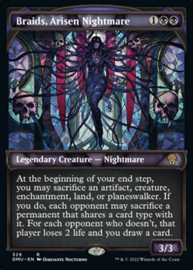 Braids, Arisen Nightmare (Showcase Textured) [Dominaria United] | GrognardGamesBatavia