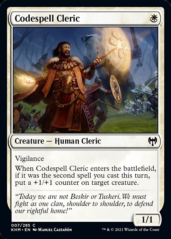 Codespell Cleric [Kaldheim] | GrognardGamesBatavia