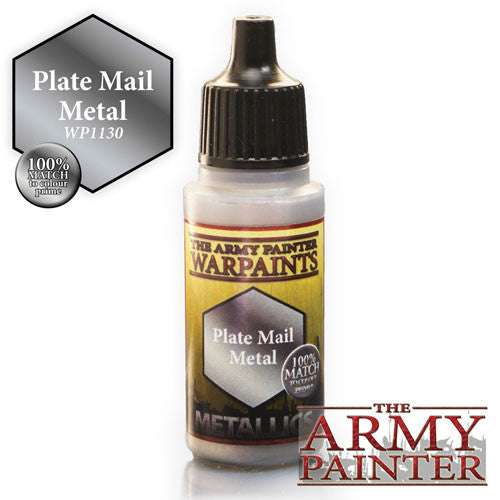 Army Painter Warpaints WP1130 Plate Mail Metal | GrognardGamesBatavia