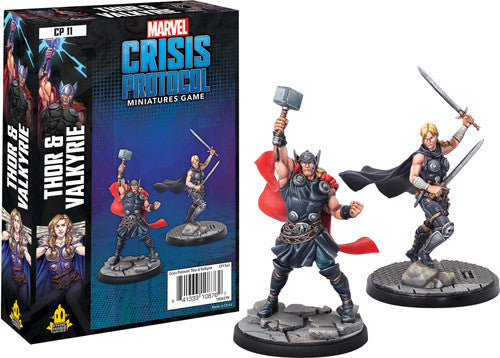 CP 11 Marvel Crisis Protocol: Thor & Valkyrie | GrognardGamesBatavia