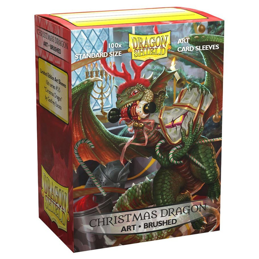 Dragon Shield Brushed Art Sleeves - Christmas Dragon 2020 | GrognardGamesBatavia