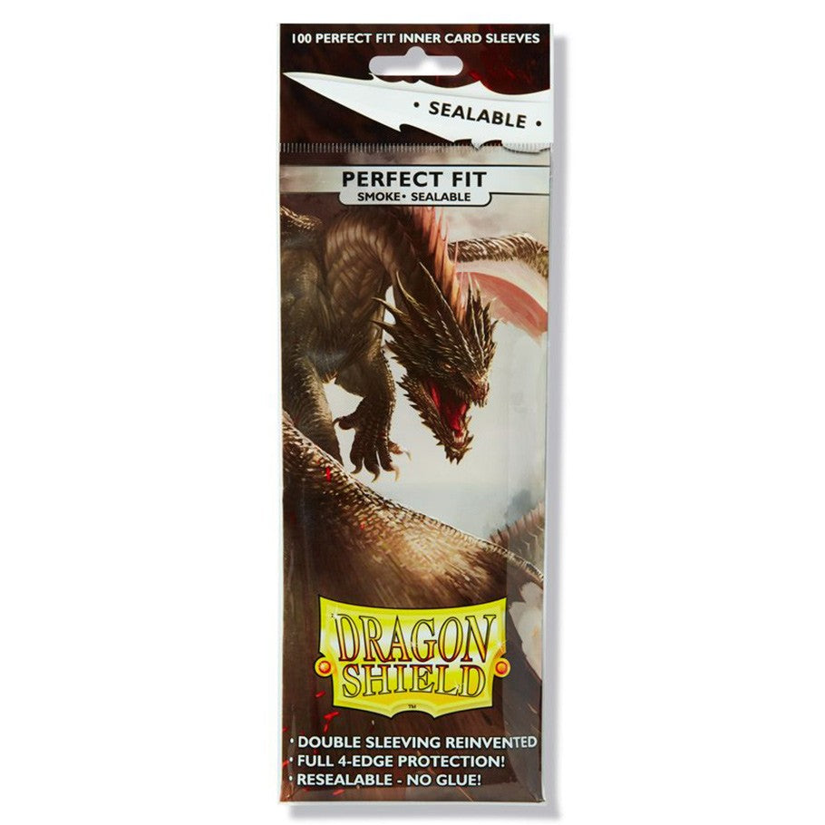 Dragon Shield Perfect Fit Sealable Smoke | GrognardGamesBatavia