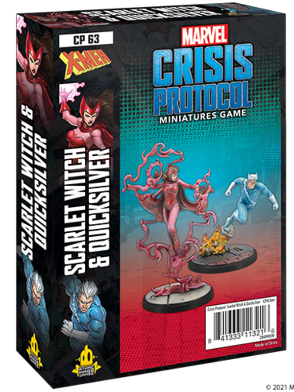 CP 63 Marvel Crisis Protocol: Scarlet Witch & Quicksliver | GrognardGamesBatavia