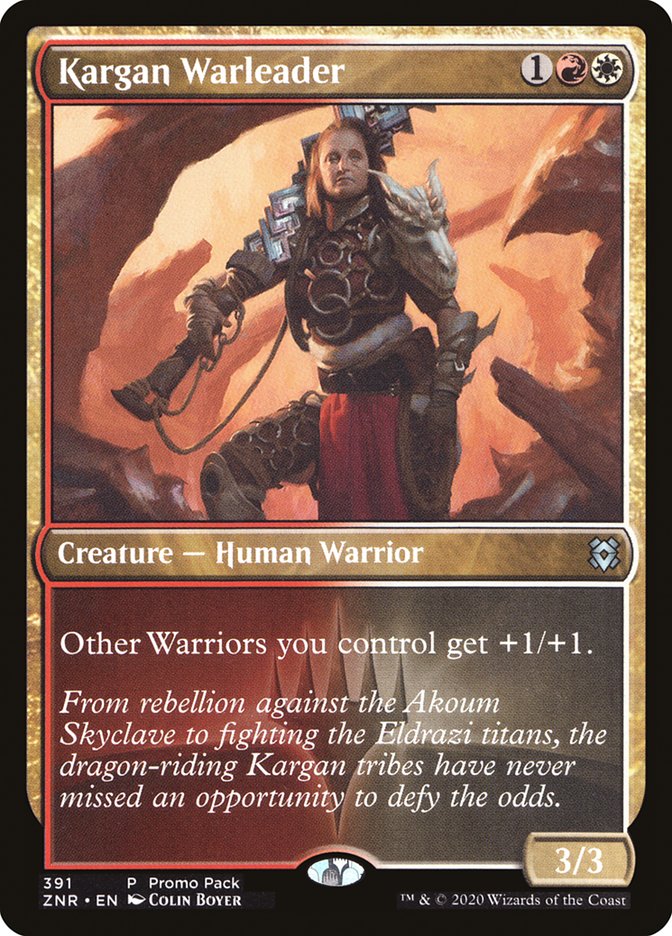 Kargan Warleader (Promo Pack) [Zendikar Rising Promos] | GrognardGamesBatavia