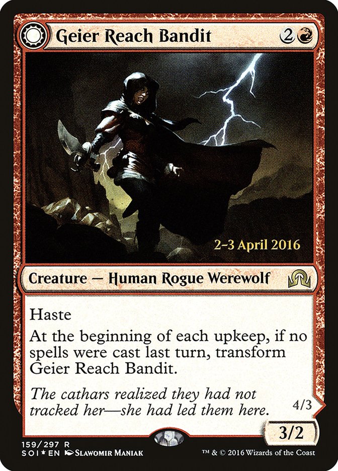 Geier Reach Bandit // Vildin-Pack Alpha [Shadows over Innistrad Prerelease Promos] | GrognardGamesBatavia