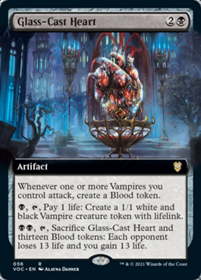 Glass-Cast Heart (Extended Art) [Innistrad: Crimson Vow Commander] | GrognardGamesBatavia