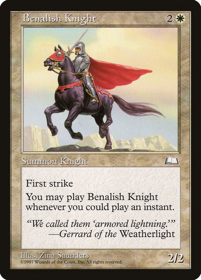 Benalish Knight [Weatherlight] | GrognardGamesBatavia