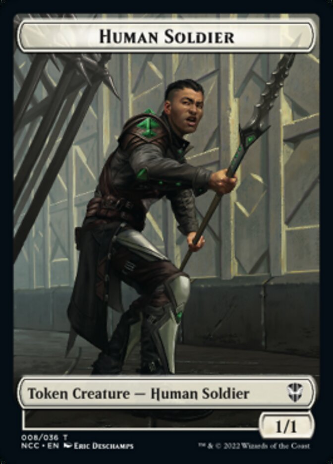 Eldrazi // Human Soldier Double-Sided Token [Streets of New Capenna Commander Tokens] | GrognardGamesBatavia