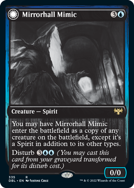 Mirrorhall Mimic // Ghastly Mimicry [Innistrad: Double Feature] | GrognardGamesBatavia