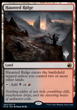 Haunted Ridge (Promo Pack) [Innistrad: Midnight Hunt Promos] | GrognardGamesBatavia