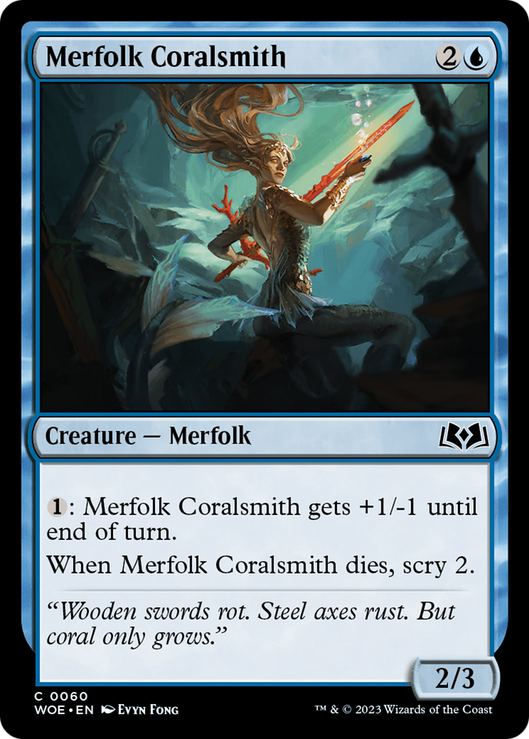 Merfolk Coralsmith [Wilds of Eldraine] | GrognardGamesBatavia