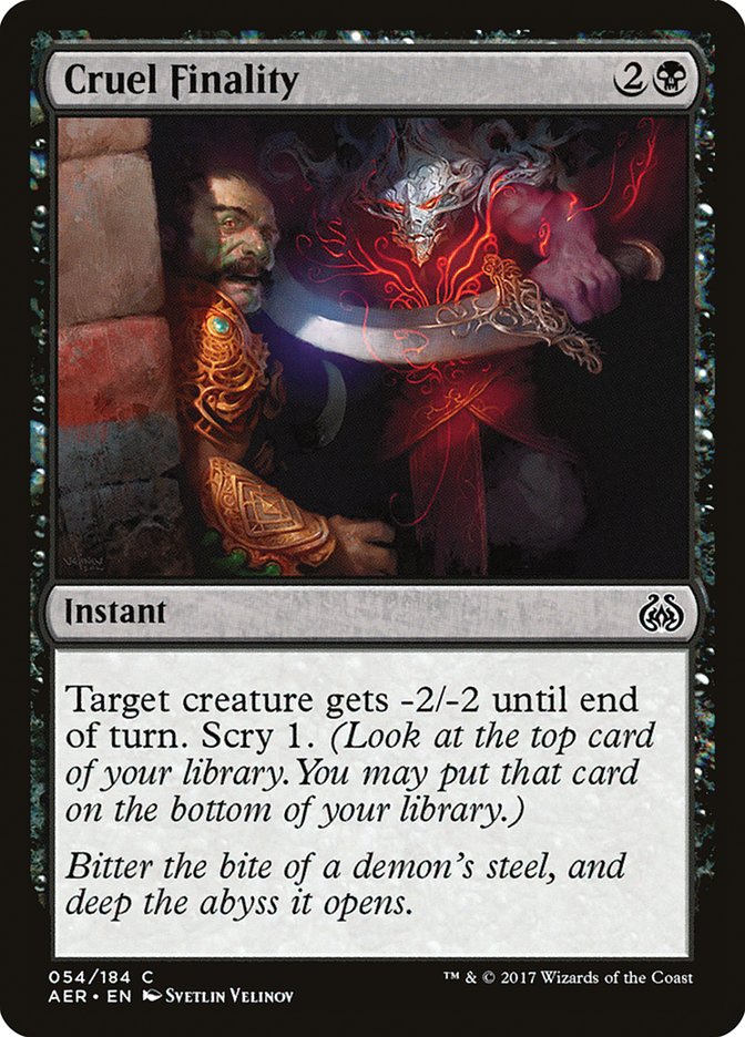 Cruel Finality [Aether Revolt] | GrognardGamesBatavia