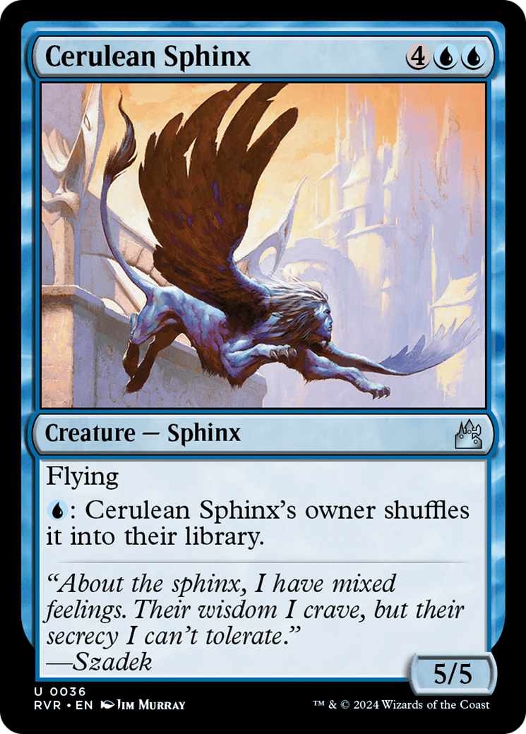 Cerulean Sphinx [Ravnica Remastered] | GrognardGamesBatavia