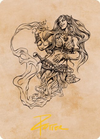 Djinni Windseer (Showcase) Art Card (Gold-Stamped Signature) [Dungeons & Dragons: Adventures in the Forgotten Realms Art Series] | GrognardGamesBatavia