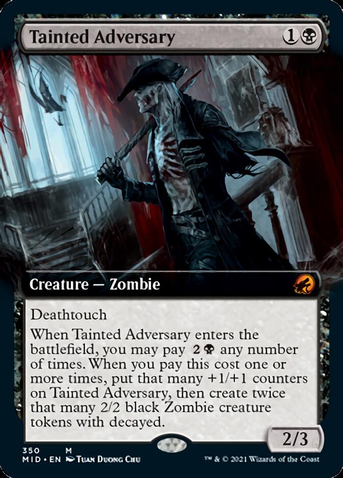 Tainted Adversary (Extended Art) [Innistrad: Midnight Hunt] | GrognardGamesBatavia