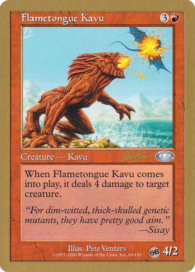 Flametongue Kavu (Sim Han How) (SB) [World Championship Decks 2002] | GrognardGamesBatavia