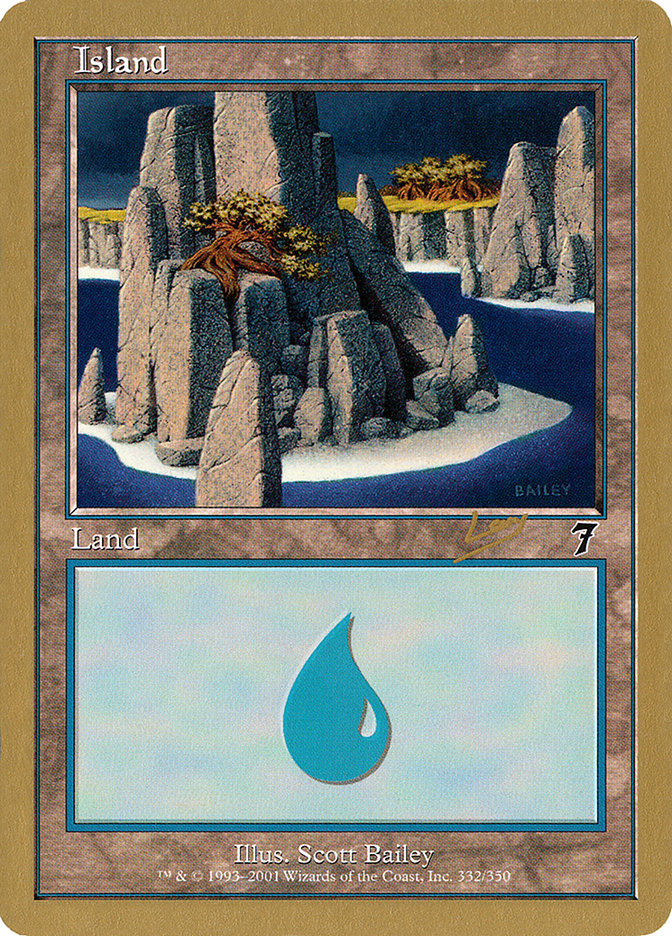 Island (rl332) (Raphael Levy) [World Championship Decks 2002] | GrognardGamesBatavia