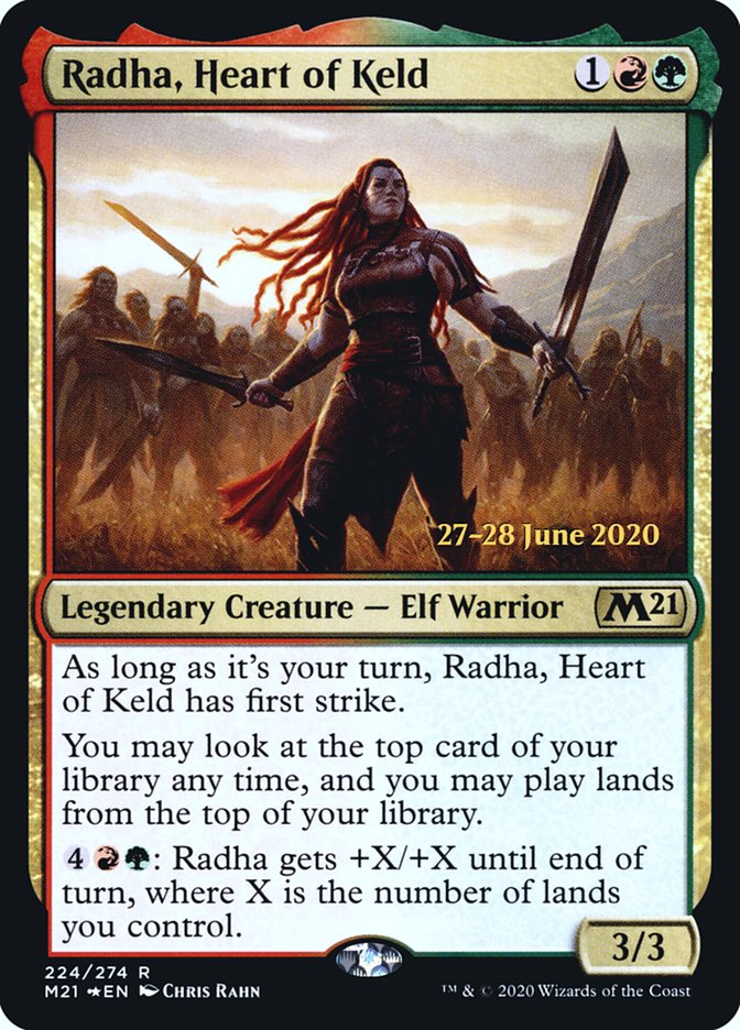 Radha, Heart of Keld [Core Set 2021 Prerelease Promos] | GrognardGamesBatavia