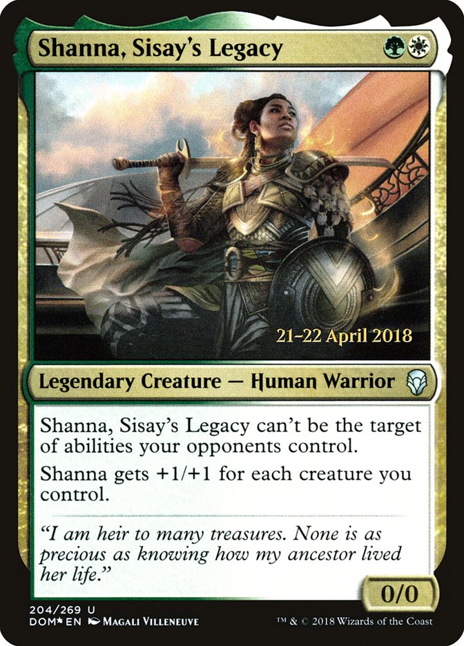 Shanna, Sisay's Legacy [Dominaria Prerelease Promos] | GrognardGamesBatavia