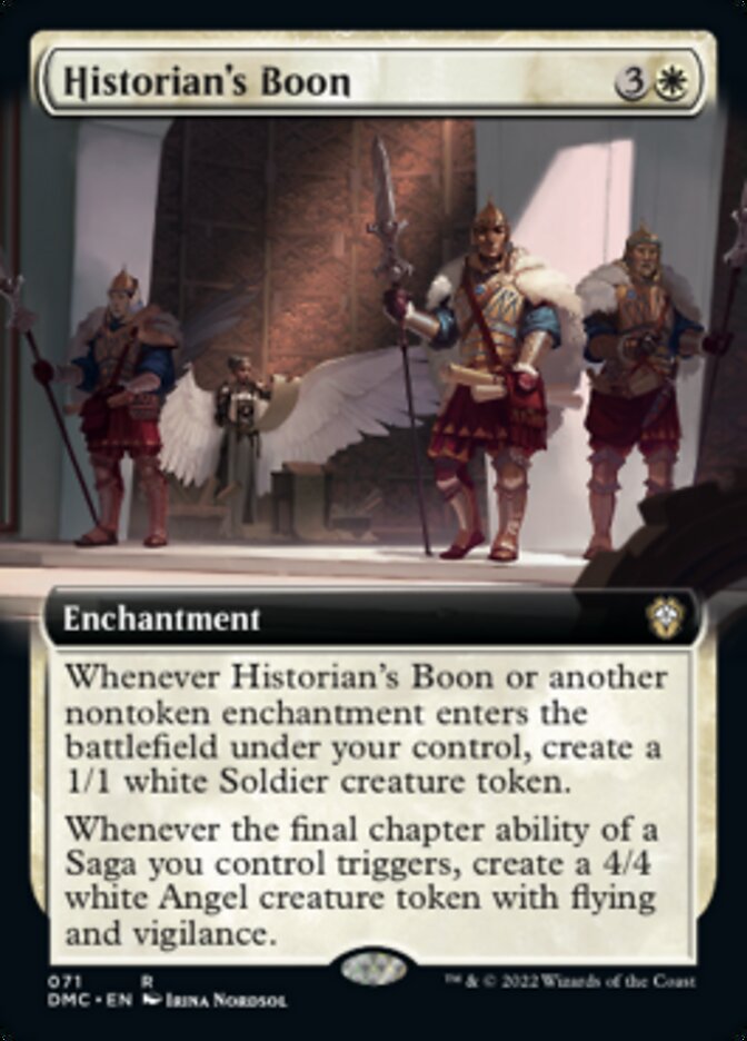 Historian's Boon (Extended Art) [Dominaria United Commander] | GrognardGamesBatavia