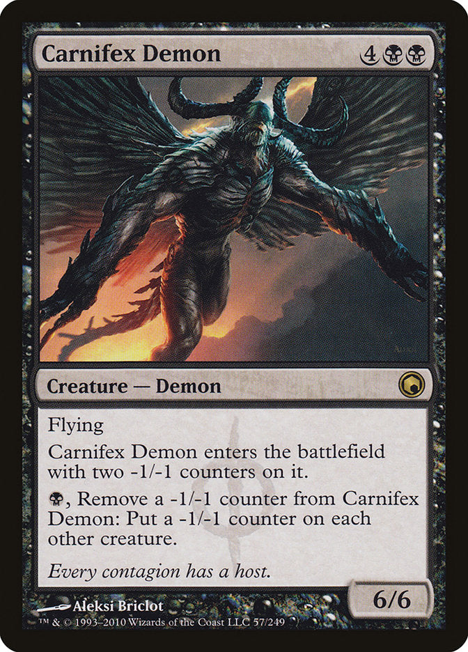 Carnifex Demon [Scars of Mirrodin] | GrognardGamesBatavia