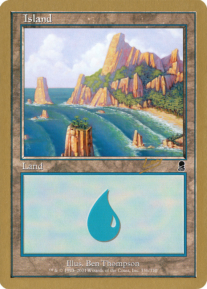 Island (rl336a) (Raphael Levy) [World Championship Decks 2002] | GrognardGamesBatavia