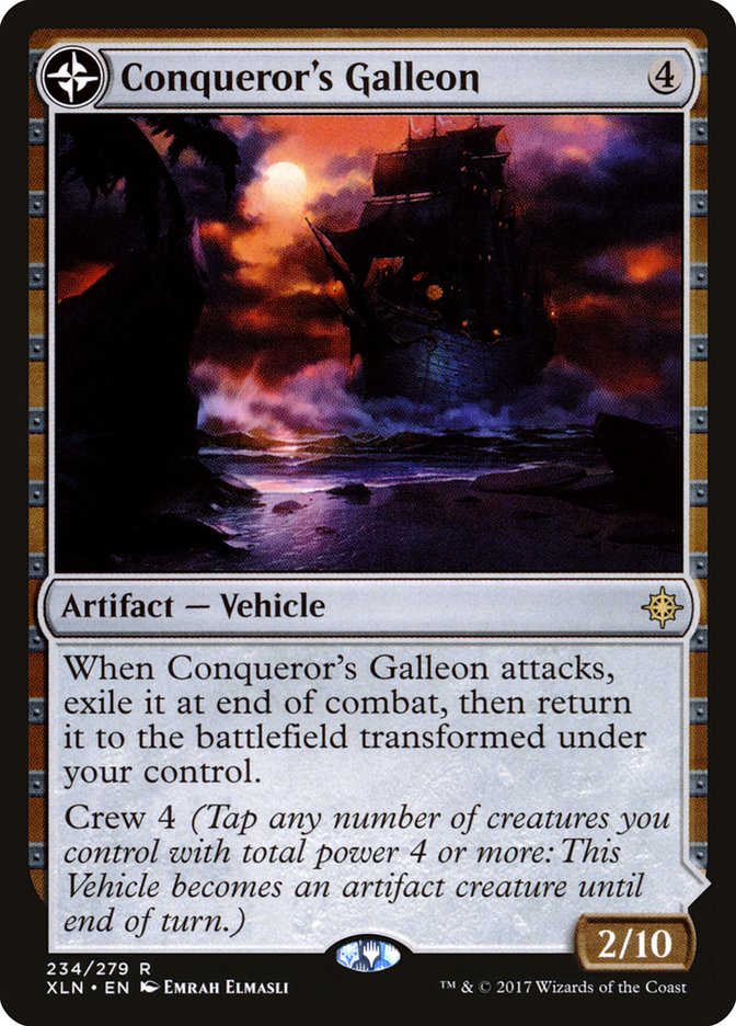 Conqueror's Galleon // Conqueror's Foothold [Ixalan] | GrognardGamesBatavia