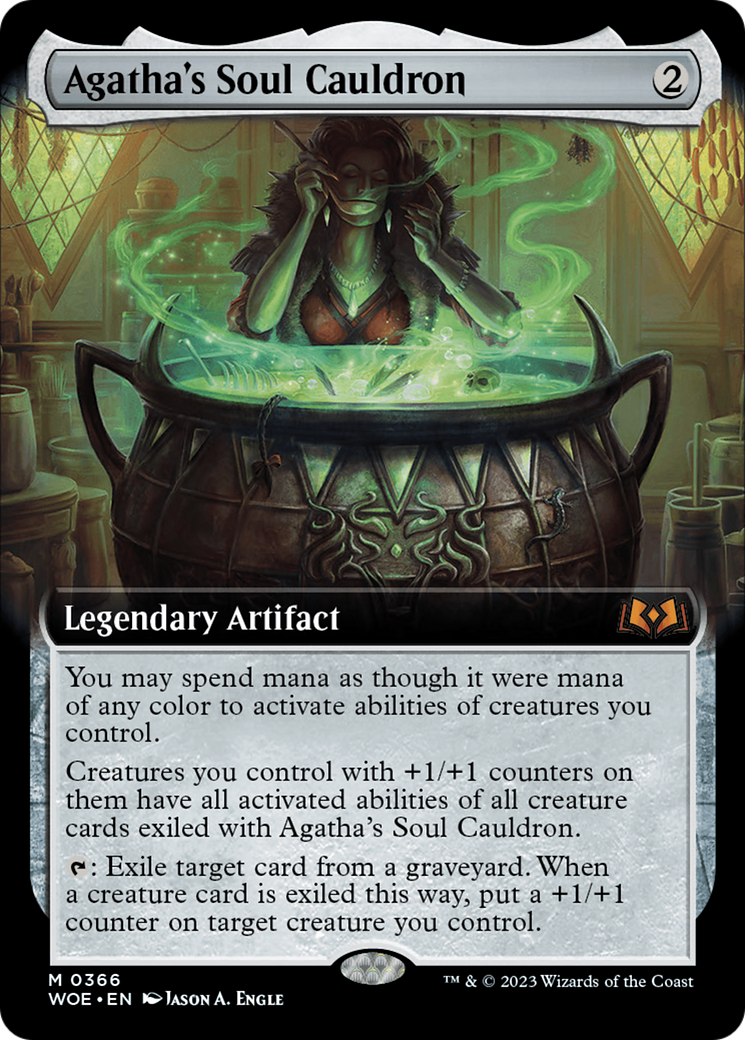 Agatha's Soul Cauldron (Extended Art) [Wilds of Eldraine] | GrognardGamesBatavia