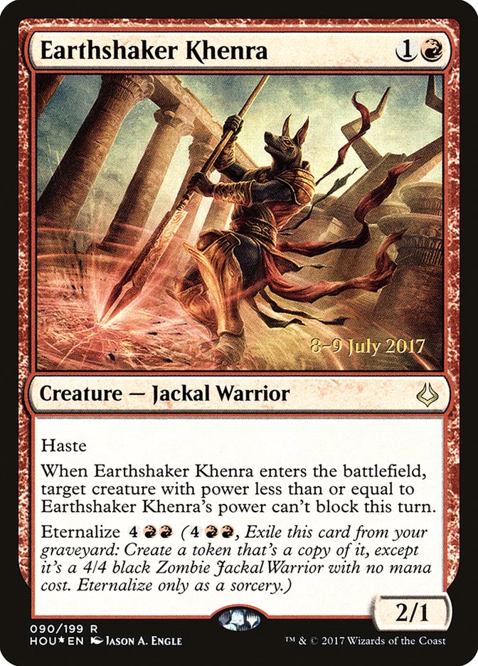 Earthshaker Khenra [Hour of Devastation Prerelease Promos] | GrognardGamesBatavia