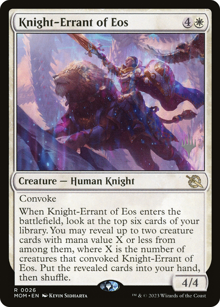 Knight-Errant of Eos (Promo Pack) [March of the Machine Promos] | GrognardGamesBatavia