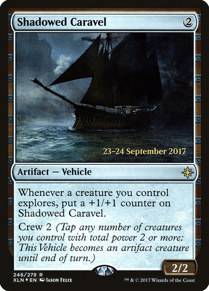 Shadowed Caravel [Ixalan Prerelease Promos] | GrognardGamesBatavia