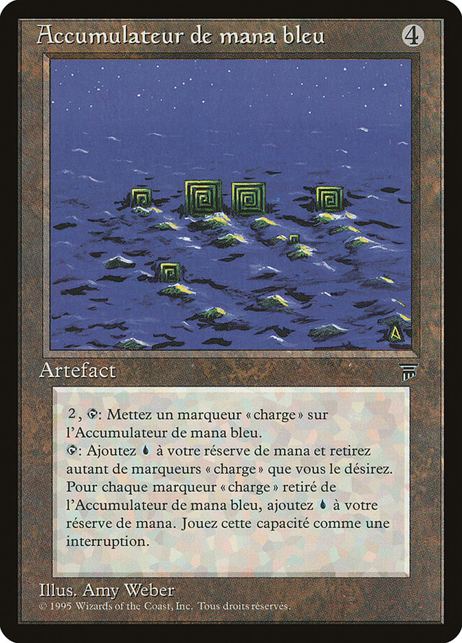 Blue Mana Battery (French) - "Accumulateur de mana bleu" [Renaissance] | GrognardGamesBatavia