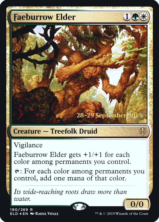 Faeburrow Elder [Throne of Eldraine Prerelease Promos] | GrognardGamesBatavia