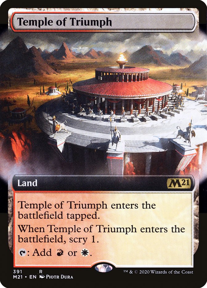 Temple of Triumph (Extended Art) [Core Set 2021] | GrognardGamesBatavia