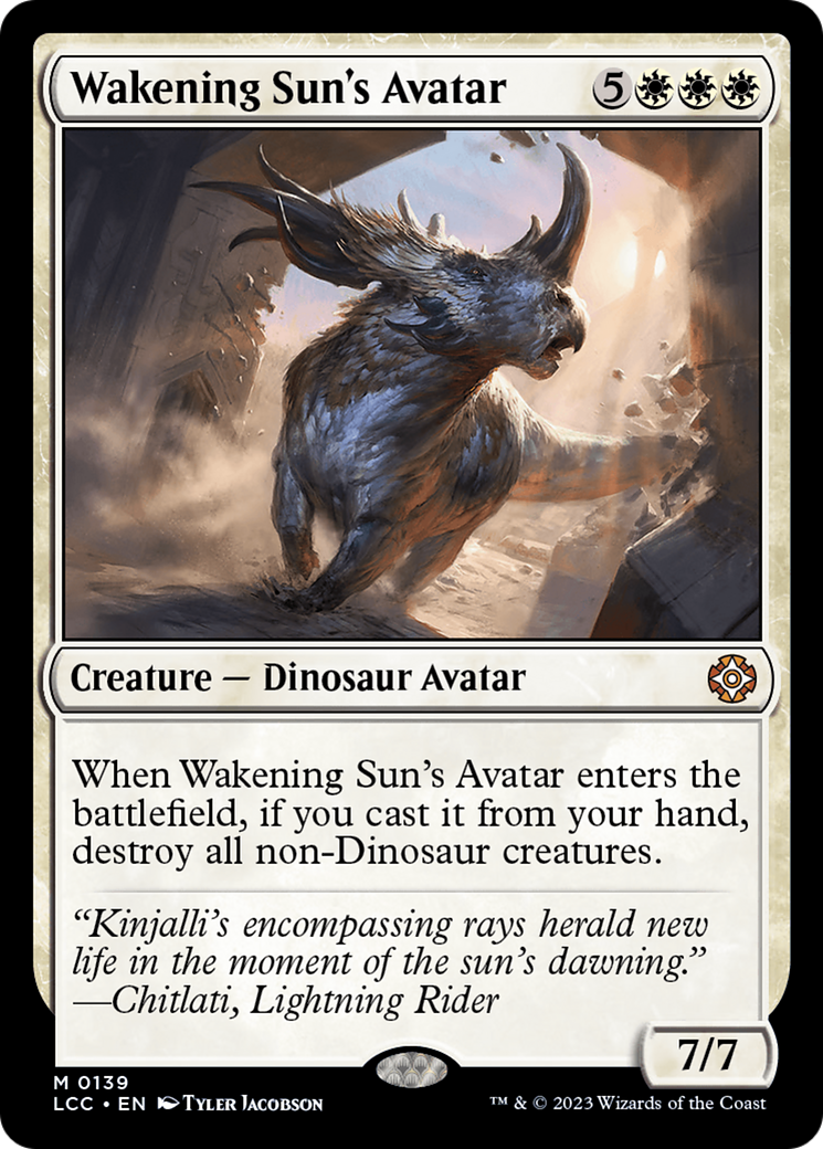 Wakening Sun's Avatar [The Lost Caverns of Ixalan Commander] | GrognardGamesBatavia