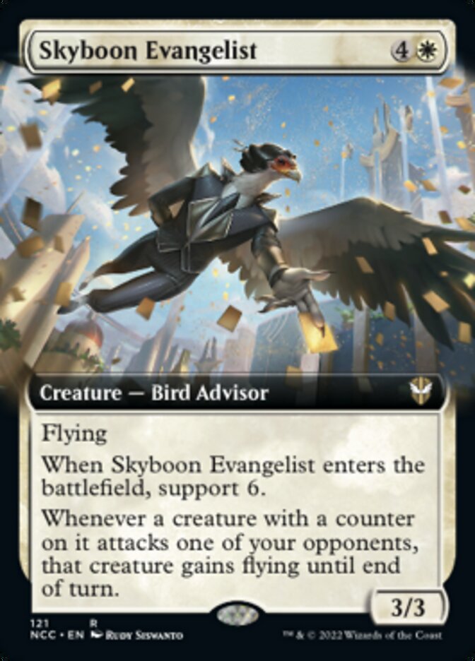 Skyboon Evangelist (Extended Art) [Streets of New Capenna Commander] | GrognardGamesBatavia