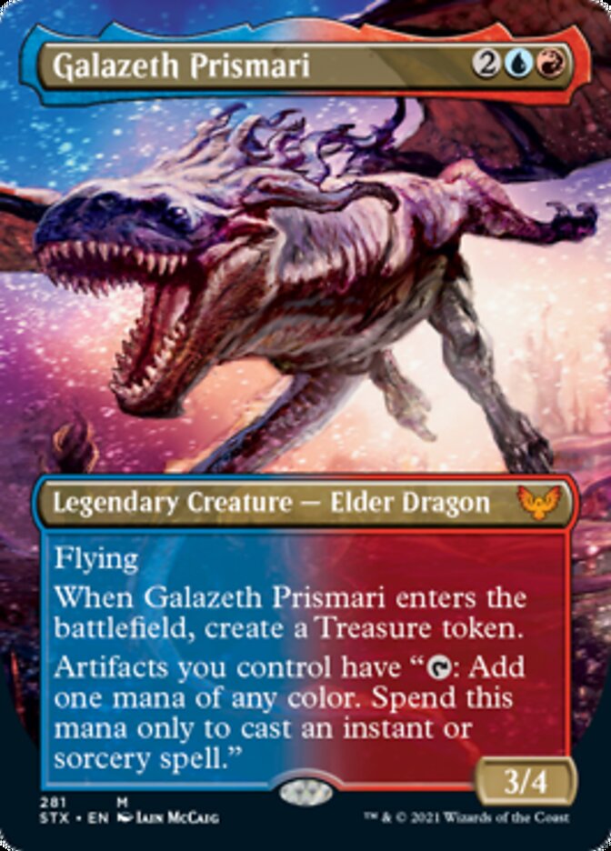 Galazeth Prismari (Borderless Alternate Art) [Strixhaven: School of Mages] | GrognardGamesBatavia