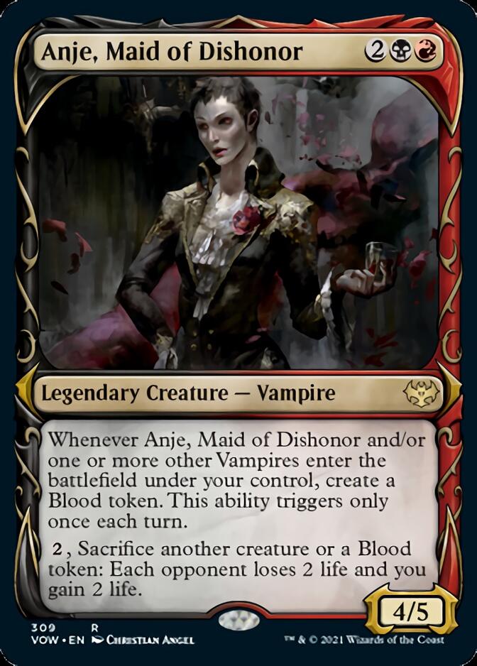 Anje, Maid of Dishonor (Showcase Fang Frame) [Innistrad: Crimson Vow] | GrognardGamesBatavia