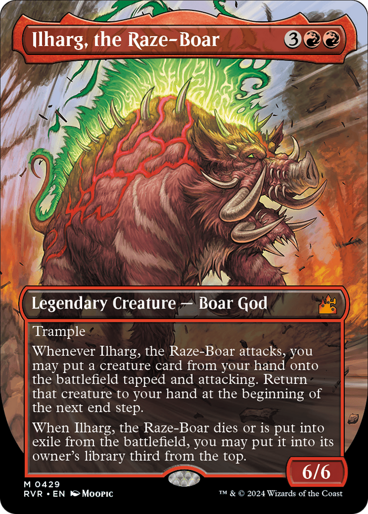 Ilharg, the Raze-Boar (Anime Borderless) [Ravnica Remastered] | GrognardGamesBatavia