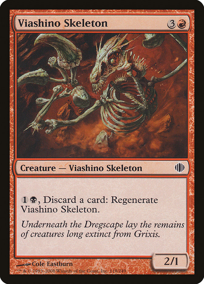 Viashino Skeleton [Shards of Alara] | GrognardGamesBatavia