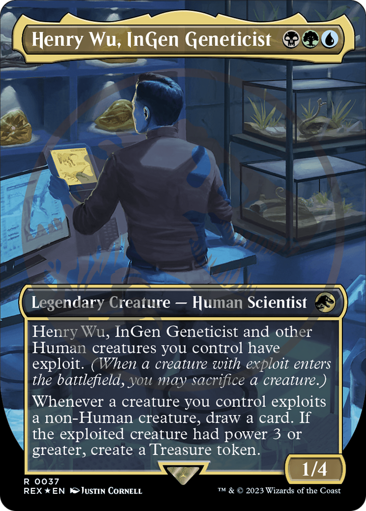 Henry Wu, InGen Geneticist Emblem (Borderless) [Jurassic World Collection Tokens] | GrognardGamesBatavia